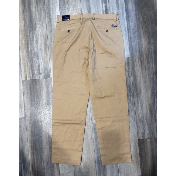 NWT Brooks Brothers Pants Mens 34x30 Chino Khaki Stretch Clark Fit Preppy - Picture 3 of 8